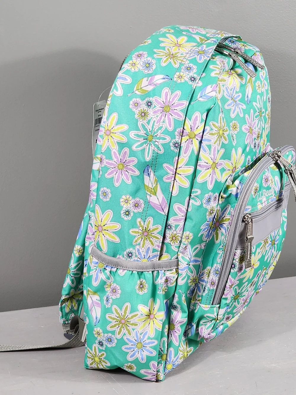 LL Bean Original Backpack Book Pack School Emeral Lazy Daisy 24L New